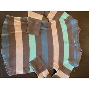 Mossimo Supply Co. Athletic Fit Striped Long‎ Sleeve Top Utility Style